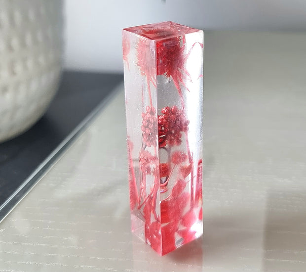 *SALE* Flower Garden Block Art | Red