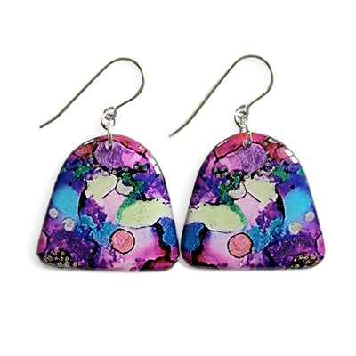 Rainbow Arch Shape Drop Earrings | Metallica