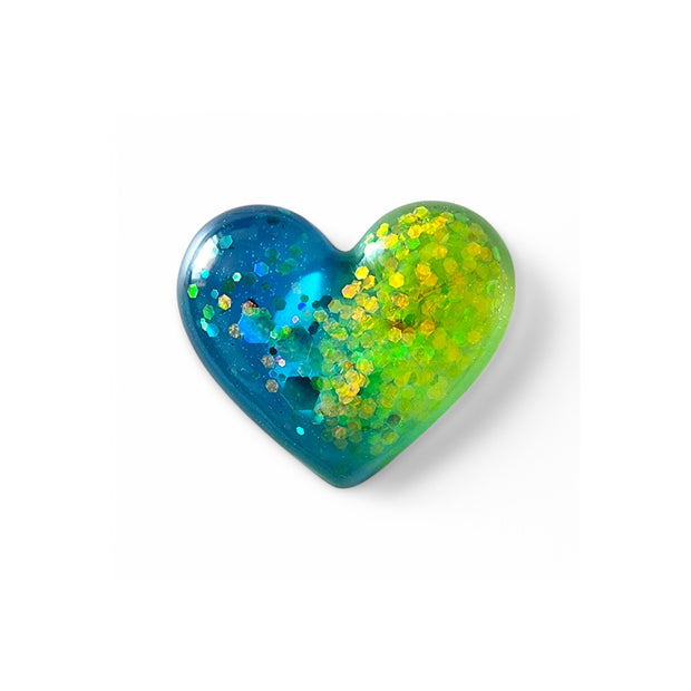 Pocket Heart - Blue/Green