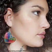 Heart Shape Rainbow Earrings | Kaleidoscope