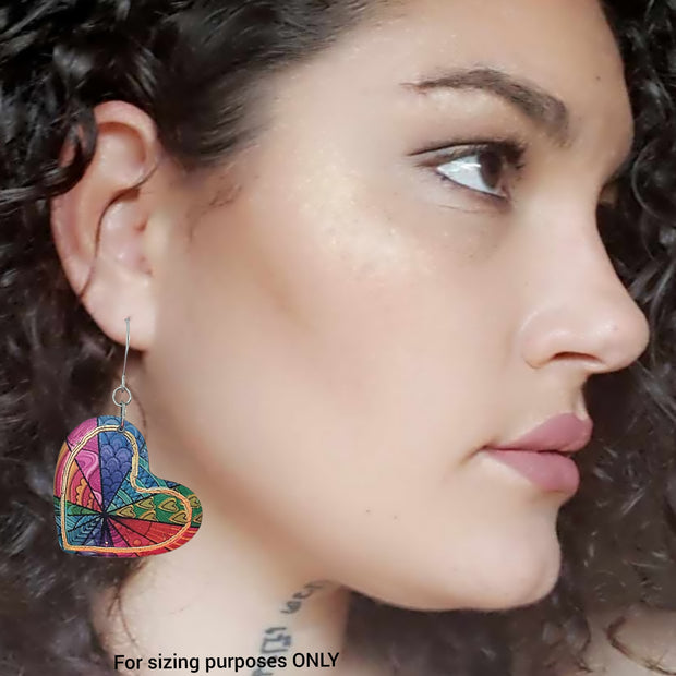 Heart Shape Rainbow Earrings | Kaleidoscope