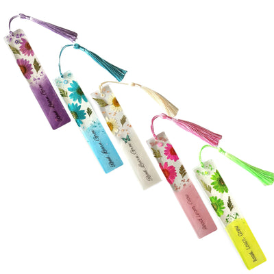 Real Flowers Resin Bookmarks|CHOOSE COLOUR