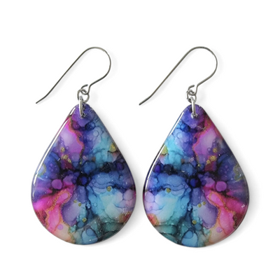 Rainbow Teardrop Earrings I series III