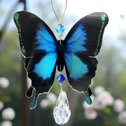 Butterfly Crystal Suncatcher - Blue Ulysses